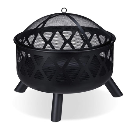 Fire barrel with spark protection