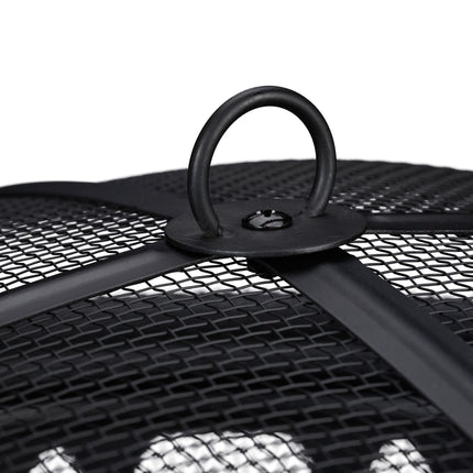 Fire basket with spark protection
