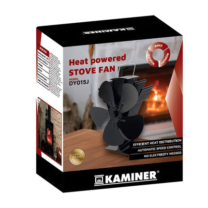 Fireplace Fan, 5-Blade Heat Powered