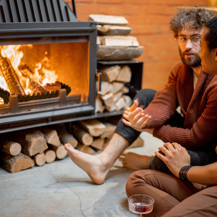 Fireplace Grate with Feet – Cast Iron, Even Heating