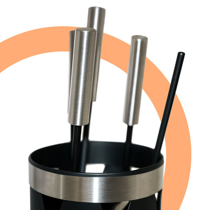 Fireplace Tool Set, 5-Piece Iron & Steel