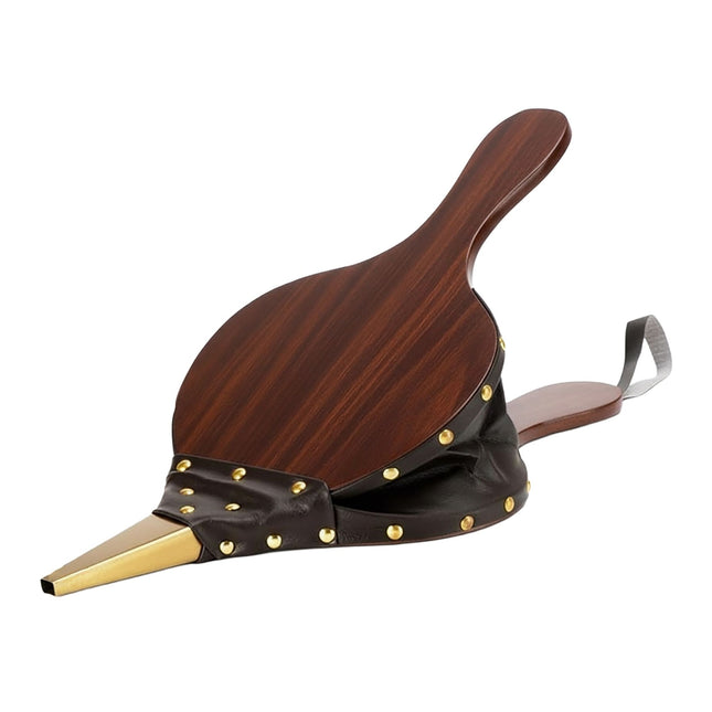 Fireplace and BBQ Bellows, Wood Finish, Strong Airflow