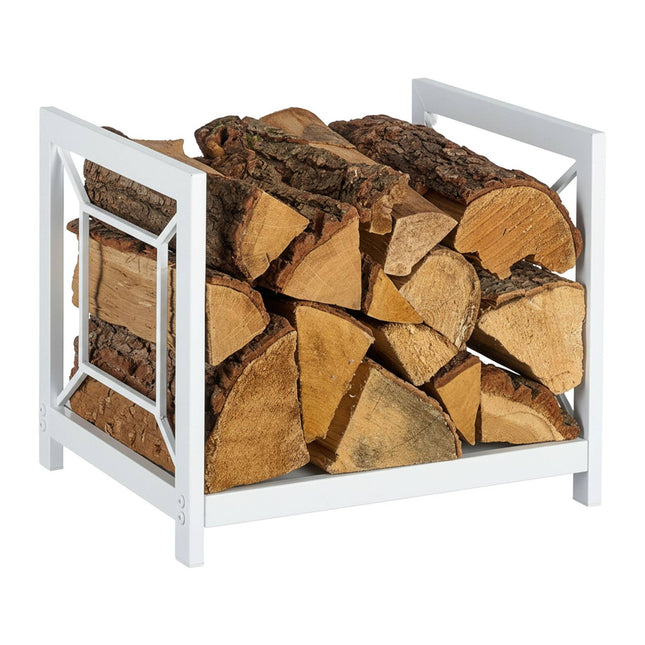 Firewood Rack, Durable Iron, Space-Saving Design
