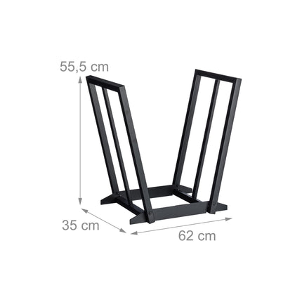 Firewood Rack – Iron V-Shaped Log Holder