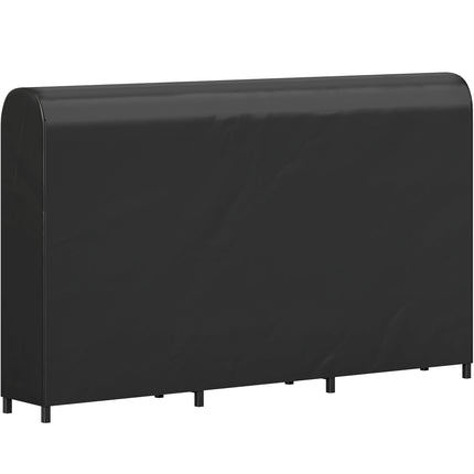 Firewood Rack, Metal, 199x30x121 cm, 300kg Capacity