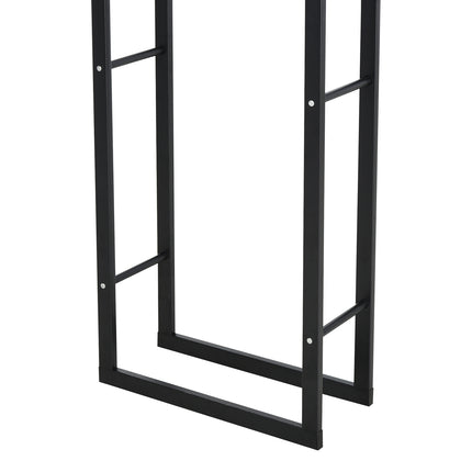 Firewood Rack, Metal, 40x25x150 cm, Holds Up to 100kg