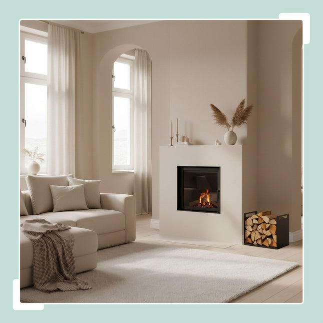 Firewood Rack – Sturdy Iron Log Holder for Fireplace
