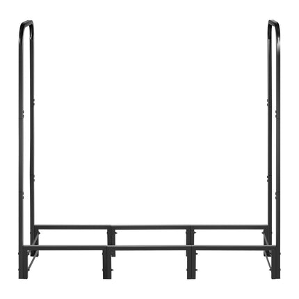 Firewood Rack With Waterproof Cover, 4ft Steel, 1/4 Cord