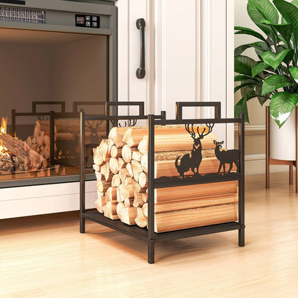 Firewood Rack for Indoor Use, Metal, 42.5x33.5x43 cm