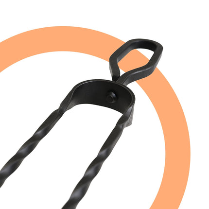 Firewood Tongs, Wrought Iron, 46 cm