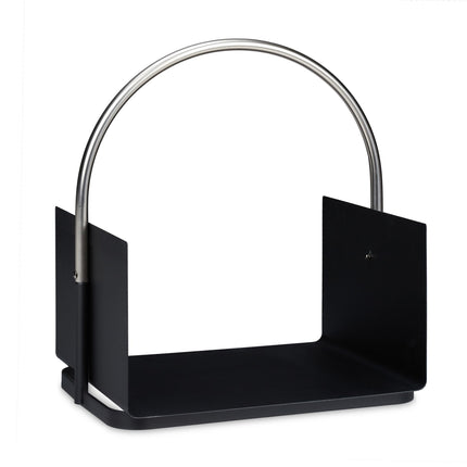 Firewood basket in black