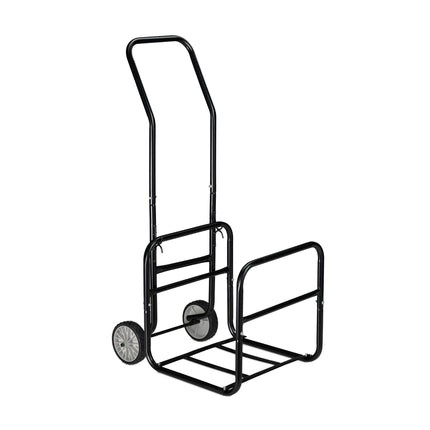 Firewood cart with firewood basket