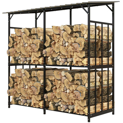 Outdoor wooden rack with lid - 1.17 m³, 100 kg capacity