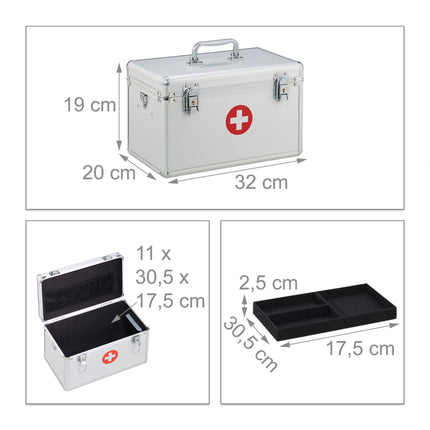 First Aid Case Aluminium