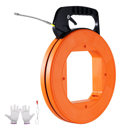 Fish Tape Wire Puller, 200 Ft Fiberglass, 3/16 In