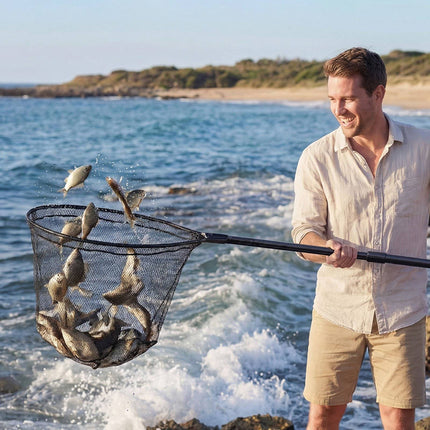 Fishing Landing Net With Telescopic Handle, 66 cm Hoop