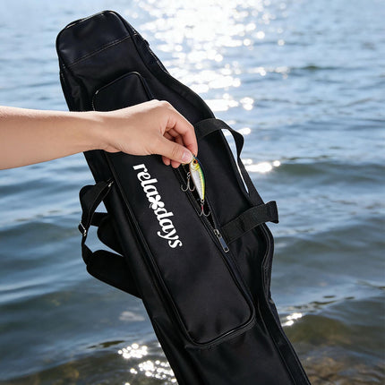 Fishing Rod Bag, 5 Compartments, Green, 100 cm