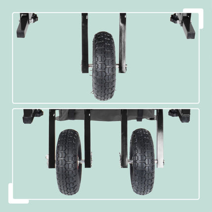 Fishing Trolley with Bag – Metal Frame, Pneumatic Tyres