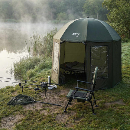 Fishing Umbrella Shelter, 250 cm, Waterproof, Windows