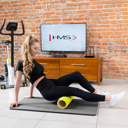 Fitness Mat, Gray-Black, Non-Slip, 6mm Thick