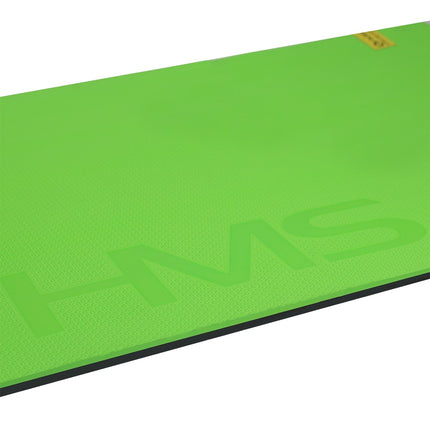 Fitness Mat, Green-Black, Non-Slip, 6mm Thick