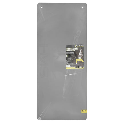 Fitness Mat, Grey-Black, 140x60cm, EVA, 15mm Thick