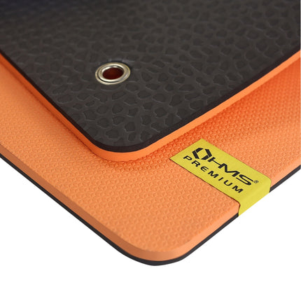 Fitness Mat, Orange-Black, Non-Slip, 6mm Thick