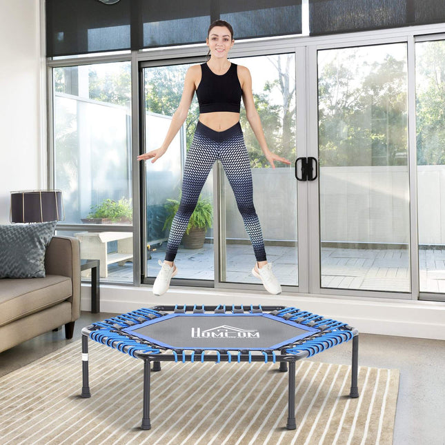 Fitness trampoline for Yoga, Ø105x26 cm, Blue Steel