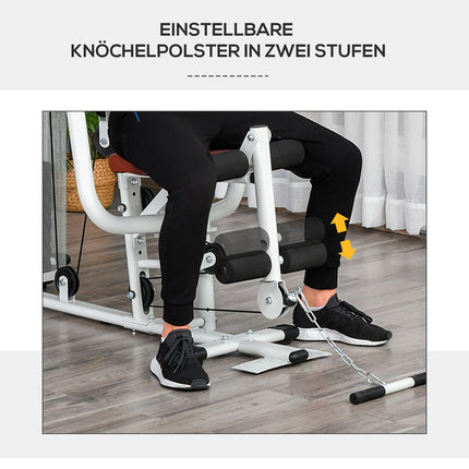 Home Gym Station, 45kg Total, Press Arm & Leg Developer