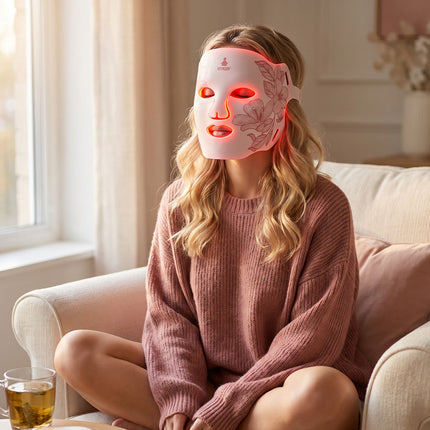 Fitpaddy FitMask LED Face Mask with 96 LEDs, 4 Wavelengths, 4 Programs, Timer