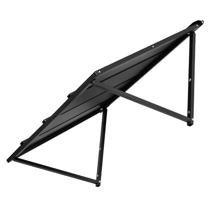 Fixed Metal Door Awning 44x24 In, Steel Frame Canopy