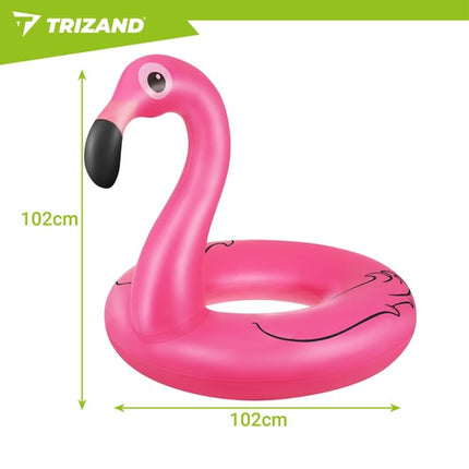 Flamingo Inflatable Ring 102cm – Durable PVC Pool Float