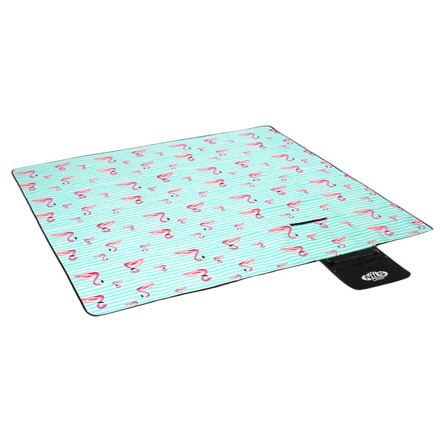 Flamingo Picnic Mat 200x200 cm, Waterproof PE/Alu