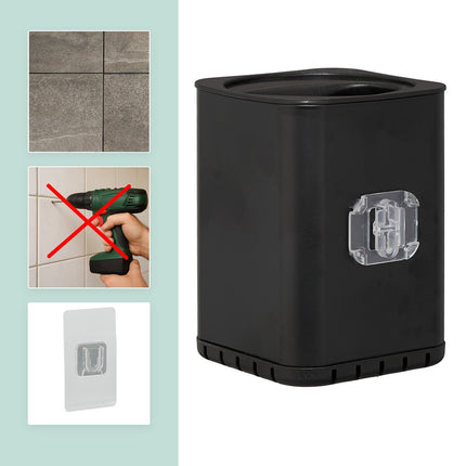 Flat Toilet Brush with Wall-Mounted Holder