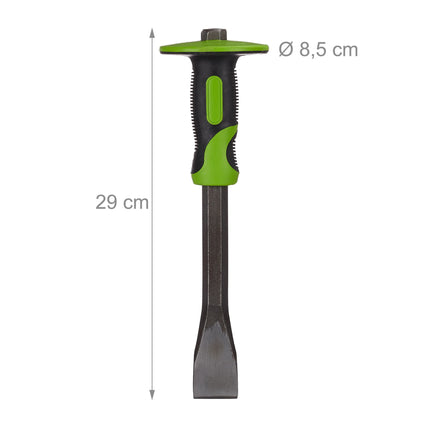 Flat chisel with hand guard