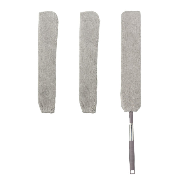 Flat spring vacuum cleaner with telescopic handle