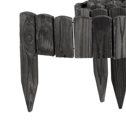 Flexible Wooden Garden Bed Edging – Natural Spruce Finish