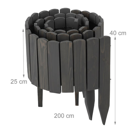 Flexible Wooden Garden Bed Edging – Spruce Finish