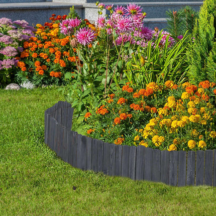 Flexible Wooden Garden Bed Edging – Spruce, Wire Backing