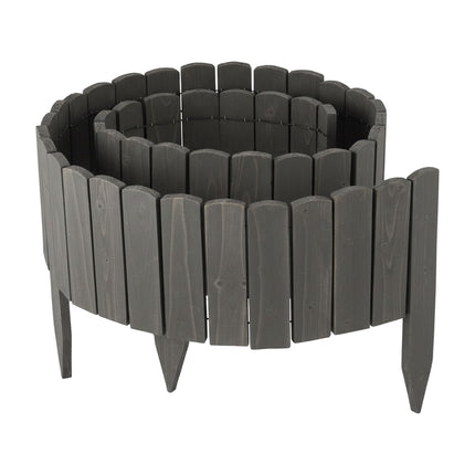 Flexible Wooden Garden Edging – Weather-Resistant, Easy Installation