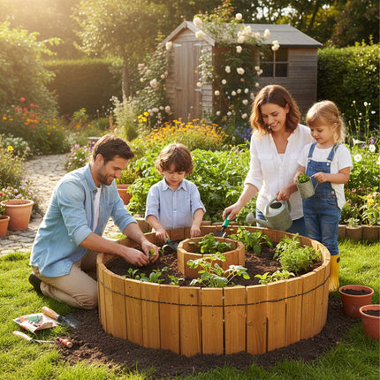 Flexible Wooden Garden Edging – Weather-Resistant, Easy Installation