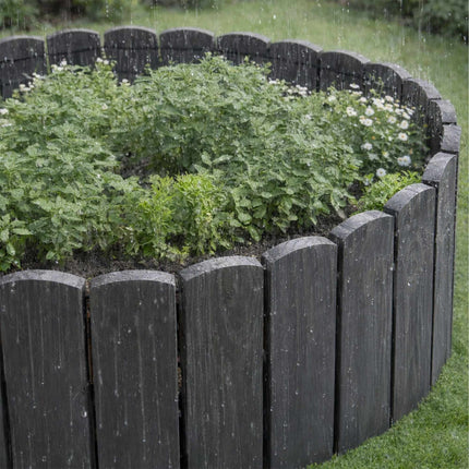 Flexible Wooden Garden Edging – Weather-Resistant, Easy Installation