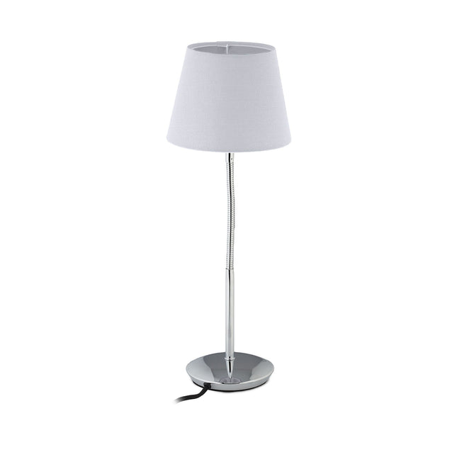 Flexible table lamp with fabric shade