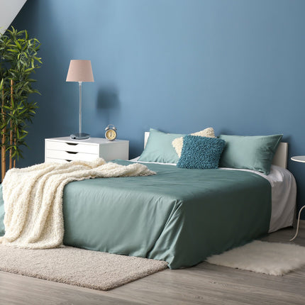 Flexible table lamp with fabric shade