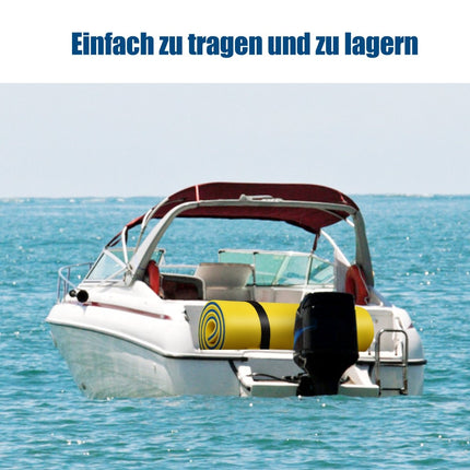 Floating Foam Water Mat, XPE Foam, 220x90x4 cm, Yellow/Blue