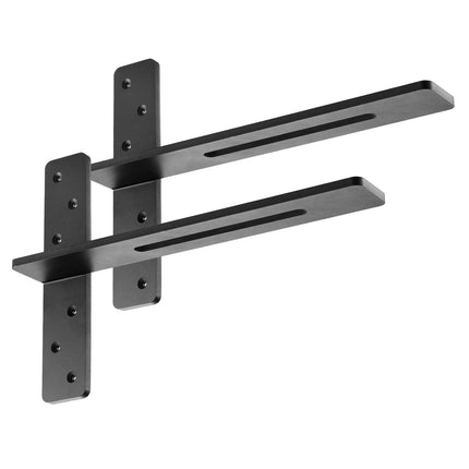 Floating Shelf Brackets, 2 Pack, 18 In, 200 lb, Steel