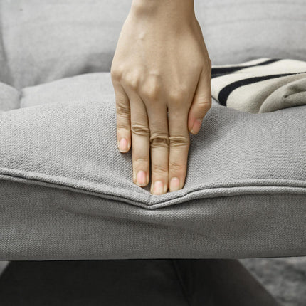 Adjustable floor chair, light gray meditation sofa