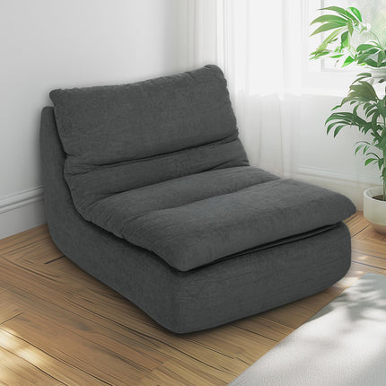 Gray floor chair - Ultra-High Density Foam, washable cover