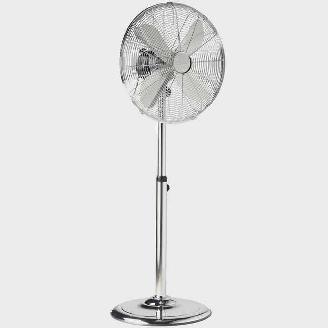Floor Fan 40cm Metal, 3 Speeds, Oscillating, Adjustable