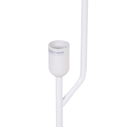 Modern floor lamp, white stainless steel, E27 socket